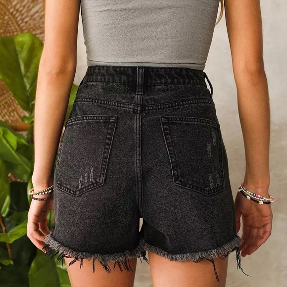 Buckle Ultra High Rise Triblend Short/Signature8 washed blue Denim Shorts - Picture 6 of 9